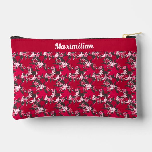 Esdoornbladeren op houtskool - KLEINE accessoire z Etui (Achterkant)