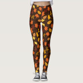 Esdoornbladeren patroon-45947 leggings (Voorkant)