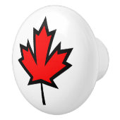 esdoornbladlade trekken keramische knop (Rechts)