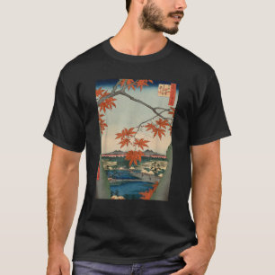 Esdoornbomen Herfst Momiji Japanse kunst Landschap T-shirt