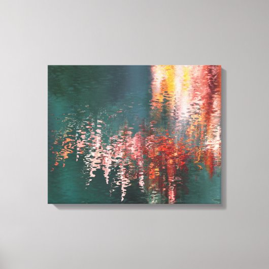 Esdoornreflecties abstract canvas afdruk (Voorkant)