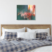 Esdoornreflecties abstract canvas afdruk (Insitu (Slaapkamer))
