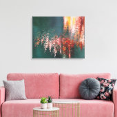 Esdoornreflecties abstract canvas afdruk (Insitu (Woonkamer))