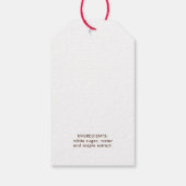 Esdoornsiroop zelfgemaakt recept cadeaulabel (Achterkant)