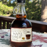 Esdoornstroop Sap Emmer Perkament 3" x 2" Label