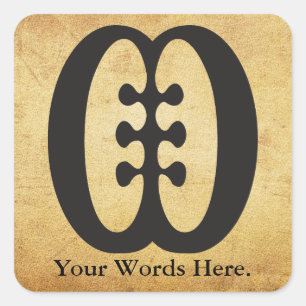 ESE NE TEKREMA Vriendschap en onderlinge afhanke Vierkante Sticker