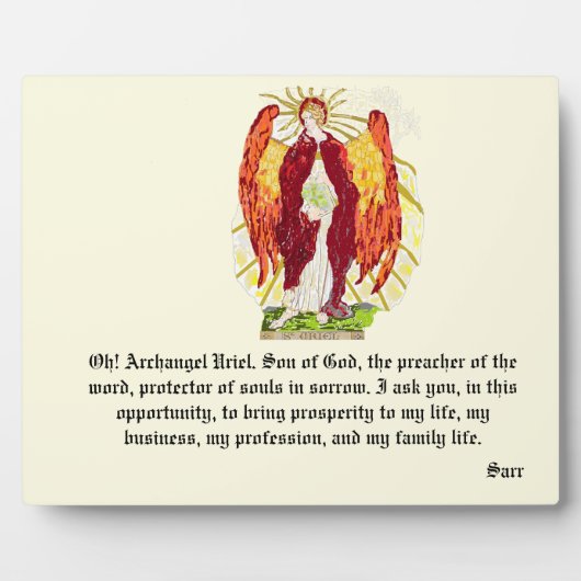 esel met canvas : archangel riel fotoplaat (Voorkant)