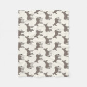 Esel Muster Fleece Deken (Voorkant)