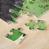 Esel und Schweinchen Puzzle Legpuzzel (Zijkant)