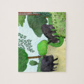 Esel und Schweinchen Puzzle Legpuzzel (Verticaal)