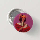 Esencia de jazmín  ronde button 3,2 cm (Voorkant /achterkant)