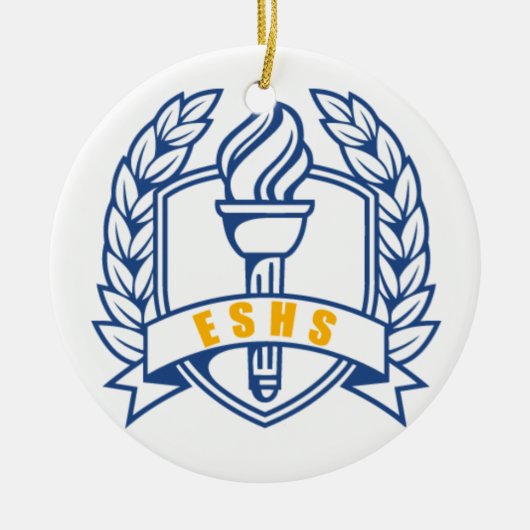 ESHS Honors, studiebeurs, symbool Keramisch Ornament (Voorkant)