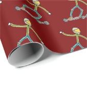 Esk8 Stickman Cadeaupapier (Rol Hoek)