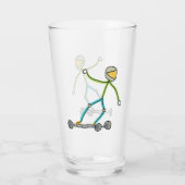 Esk8 Stickman Glas (Achterkant)