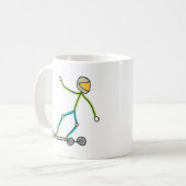 Esk8 Stickman Koffiemok (Voorkant links)