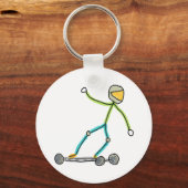Esk8 Stickman Sleutelhanger (Achterkant)
