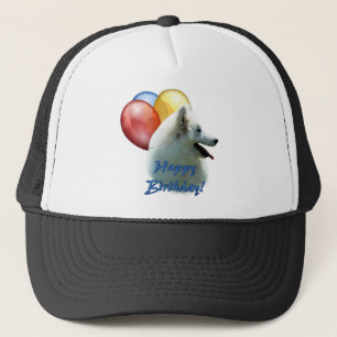 Eskie Gelukkige Verjaardagsballon Trucker Pet
