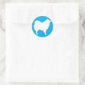 Eskie op Lt Blue Sticker (Tas)