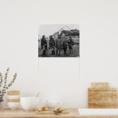 Eskimo Berry Pickers in Nome, Alaska Foto Poster (Keuken)