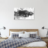 Eskimo Girl in een parka in Nome, Alaska Canvas Afdruk (Insitu (Slaapkamer))