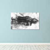 Eskimo Girl in een parka in Nome, Alaska Canvas Afdruk (Insitu (Houten vloer))