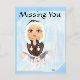 Eskimo in Ice Quantum Cutie die je mist Briefkaart