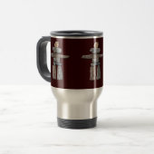 Eskimo, Inuit Inukshuk Travel Mug Reisbeker (Voorkant links)