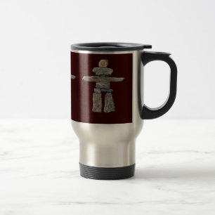 Eskimo, Inuit Inukshuk Travel Mug Reisbeker