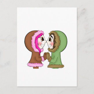 eskimo kisses briefkaart
