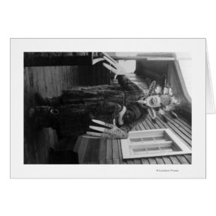 Eskimo Medicine Man en Sick Boy in Alaska