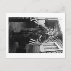 Eskimo Medicine Man en Sick Boy in Alaska Briefkaart