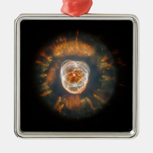 Eskimo Nebula Postcard Metalen Ornament (Voorkant)