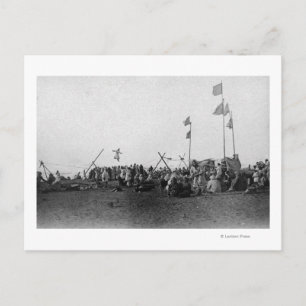 Eskimo-sport op Barrow, Alaska-foto Briefkaart