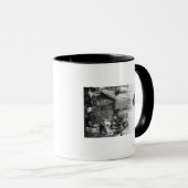 Eskimo vader en kind op Alaska-foto Mok (Voorkant rechts)