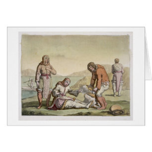 Eskimos, 1817 (kleurengravure)