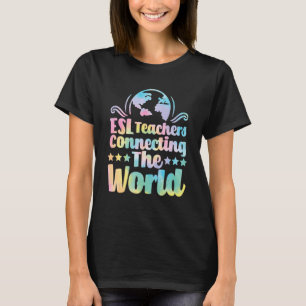 ESL-docenten die de wereld-Engelse virtua verbinde T-shirt