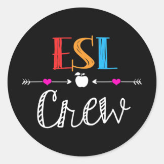 Esl Docententeam Leuk Eerste Dag Van School Cadeau Ronde Sticker