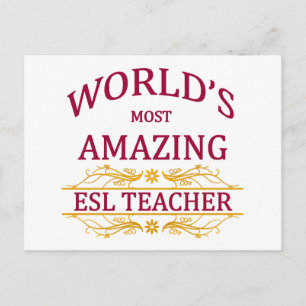 ESL-leraar Briefkaart