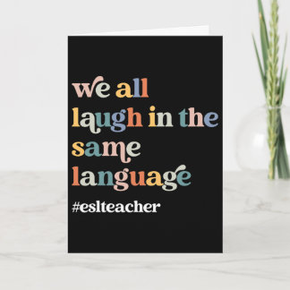 Esl Leraar Esol Student Schattig Retro Terug Naar  Kaart