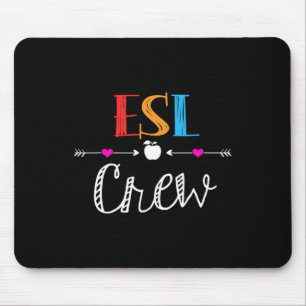 ESL Teacher Crew Plezier Eerste Dag van de School Muismat