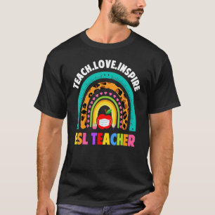 ESL Teacher Squad Crew Team Terug naar School Rain T-shirt