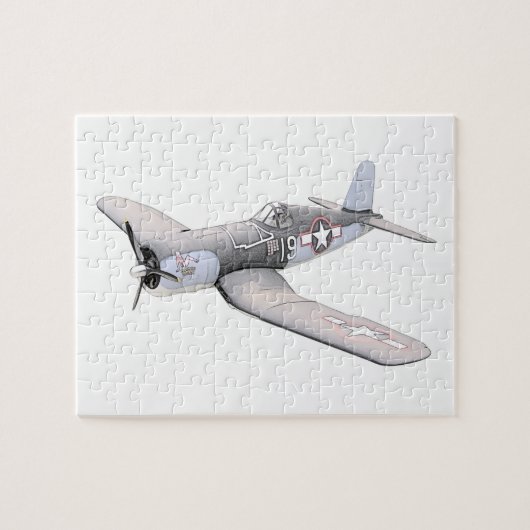 ESM F-4U Corsair-vliegtuig Legpuzzel (Horizontaal)