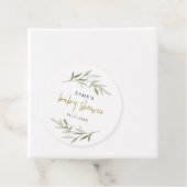 ESME Bohemian Greenery & Gold Baby shower Bedankjes Labels (In situ)