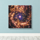 ESO Spiral Starburst Galaxy Messier 61 Canvas Afdruk (Insitu (Houten vloer))