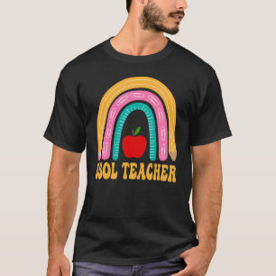 Esol Leraar Regenboog Potlood Terug naar school Wa T-shirt
