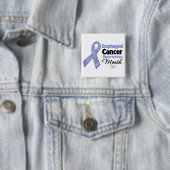 Esophageal Cancer Awareness Maand Vierkante Button 5,1 Cm (In situ)