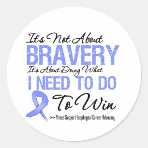 Esophageal Cancer Battle Ronde Sticker