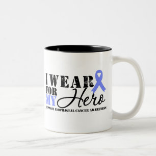 Esophageal Cancer Hero Ribbon Tweekleurige Koffiemok