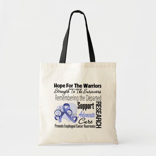 Esophageal Cancer Hope Tribute Collage Tote Bag (Voorkant)