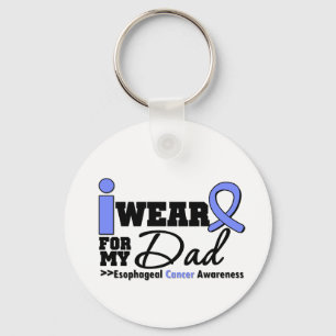 Esophageal Cancer Periwinkle Ribbon voor mijn vade Sleutelhanger
